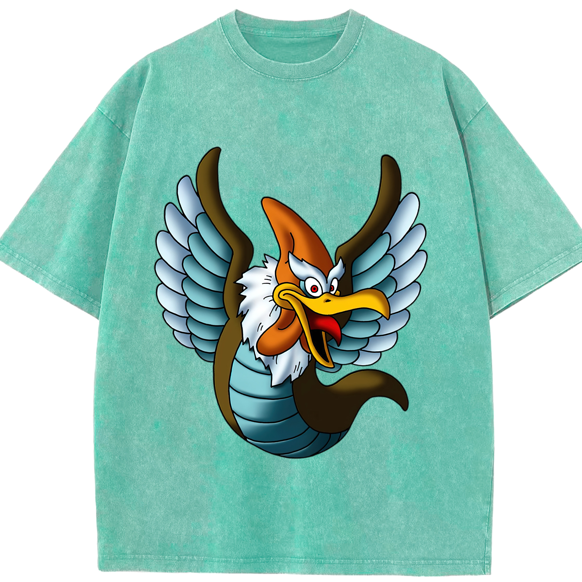 （画像用） ドラゴンクエスト Doragon Kuesuto Dragon Quest 綿100% ヴィンテージ風 半袖Tシャツ（フロントプリント）